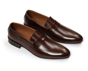 Men's Brown Leather Moccasins