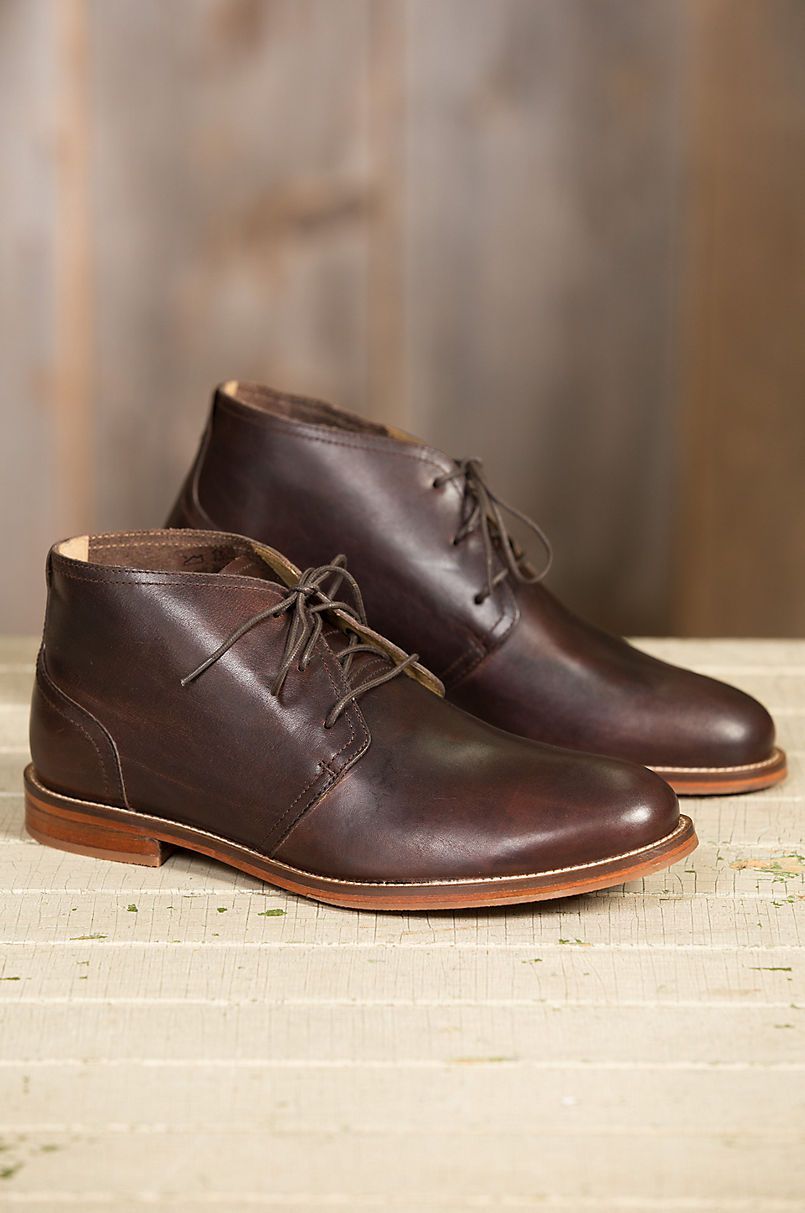 Handmade Men Dark Brown Leather Chukka Boots, Leather Casual Ankle Boot