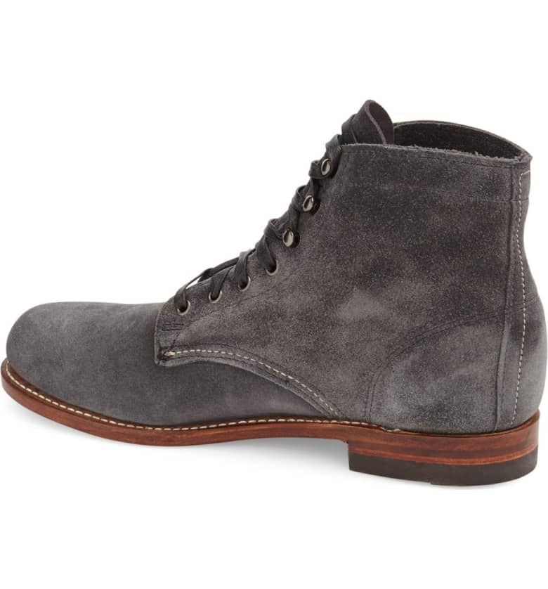 Handmade Men Gray Lace Up Ankle Casual Boot, Suede Ankle High Boots