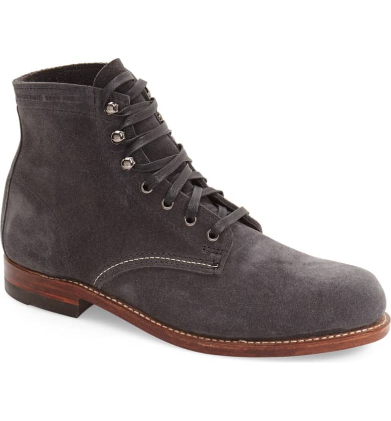 Handmade Men Gray Lace Up Ankle Casual Boot, Suede Ankle High Boots