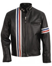 Handmade Men Jacket, Easy Rider Motorcycle Leather Jacket