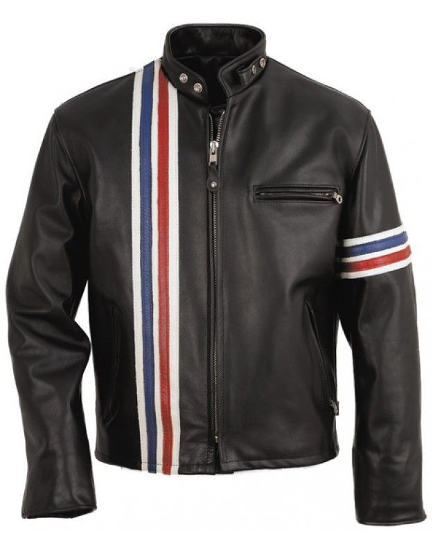 Handmade Men Jacket, Easy Rider Motorcycle Leather Jacket