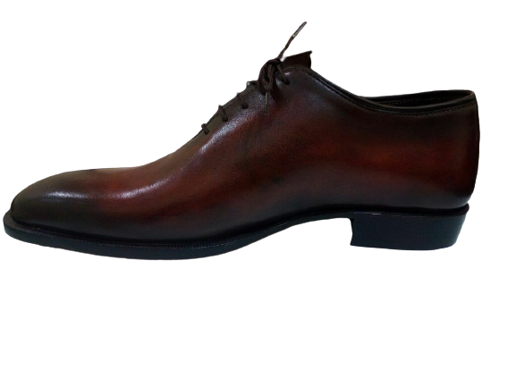 Handmade Men maroon Leather Oxfords dress shoes, Men leather formal shoes