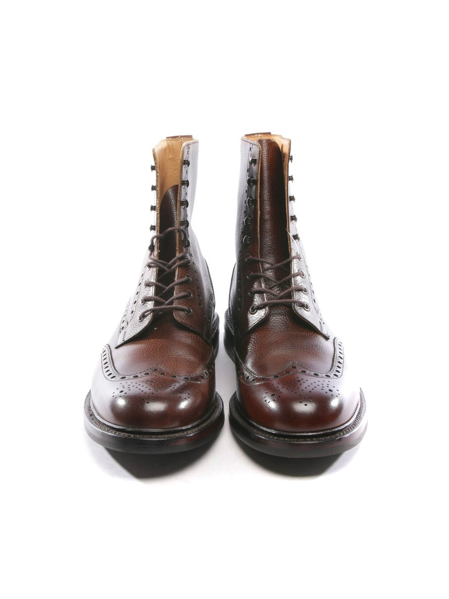 Handmade Men Wingtip Brogue Lace up Boot, Boot Combat Boot