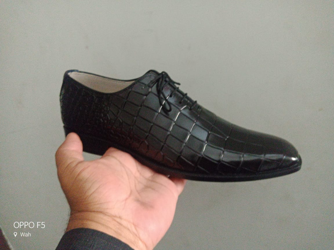 Handmade Mens Alligator Leather Dress shoes, black Crocodile shoes For mens