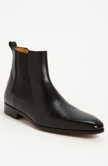 Handmade Men's Black Chelsea Boot, Black Leather Boots, Mens Ankle Boot