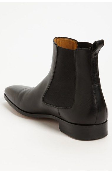 Handmade Men's Black Chelsea Boot, Black Leather Boots, Mens Ankle Boot