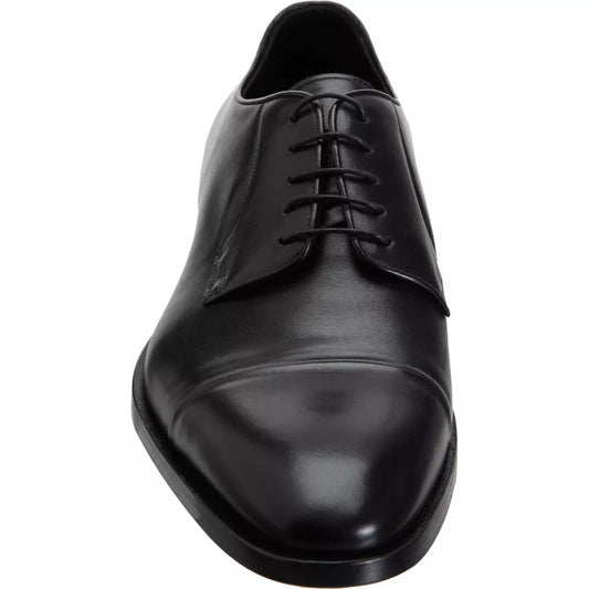 Handmade Mens black oxfords leather shoes, Men black tuxedo shoes