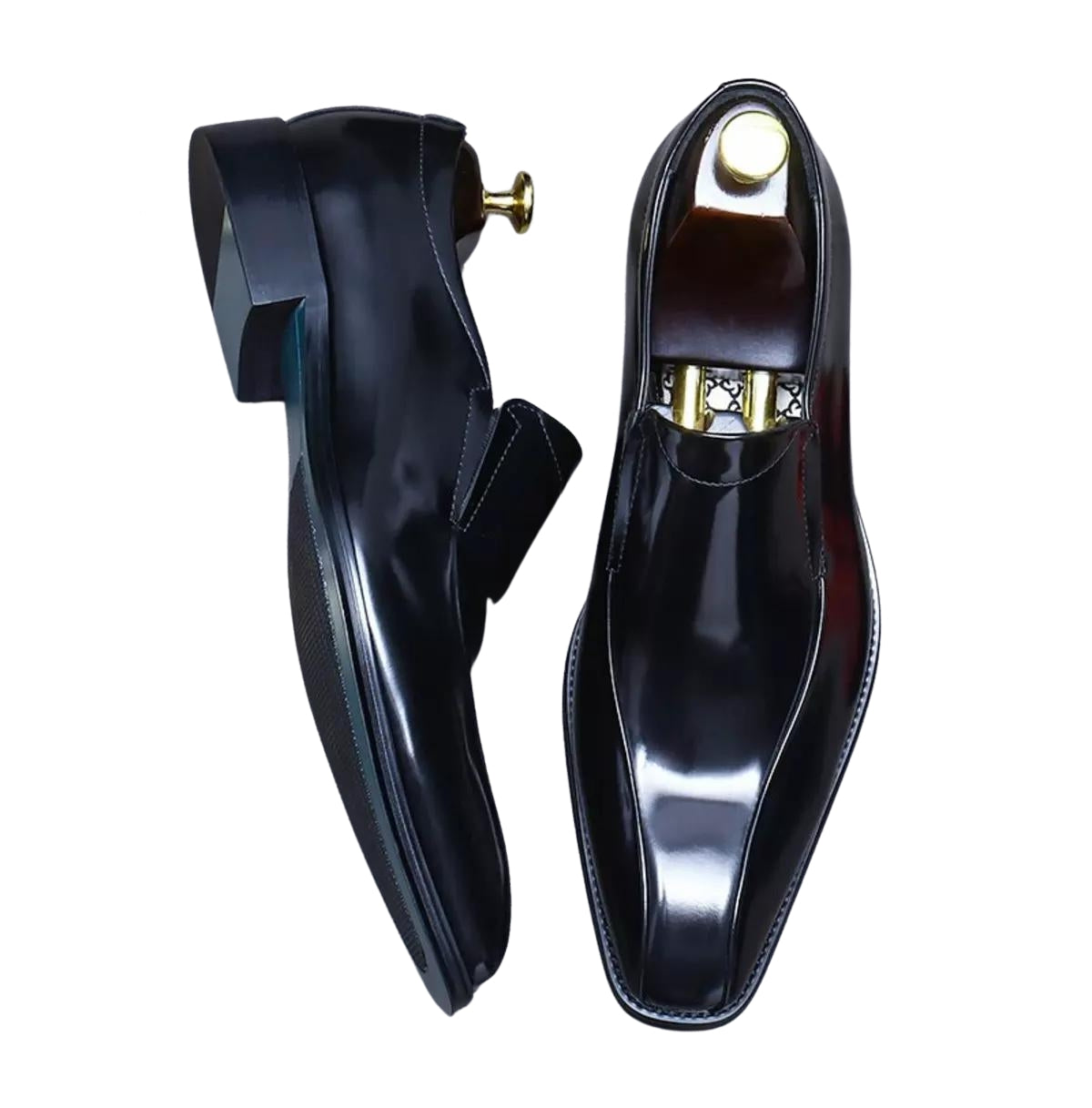 Handmade Men's Calf Leather Loafer Dress Shoes