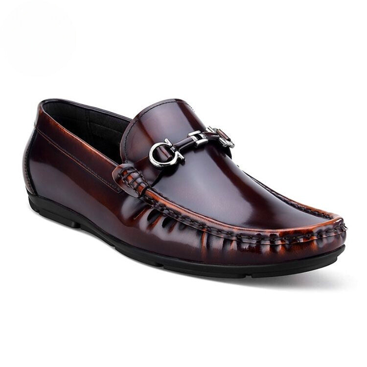 Handmade Men's Cow Leather Bit Loafers