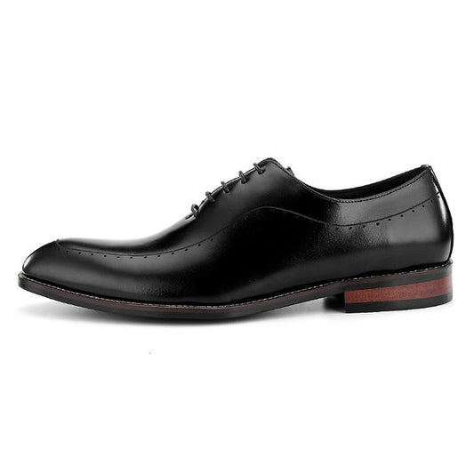 Handmade Men's Cow Leather Classic Brogues Dress Shoes