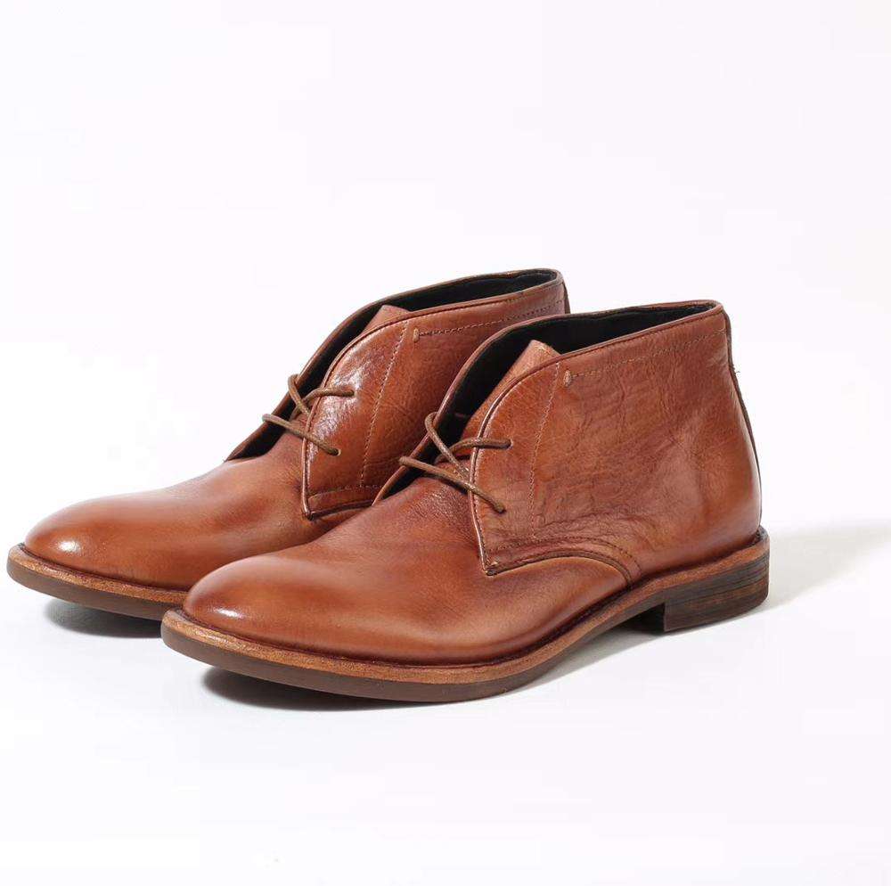 Handmade Men's Cow Leather Classic Dress Boots