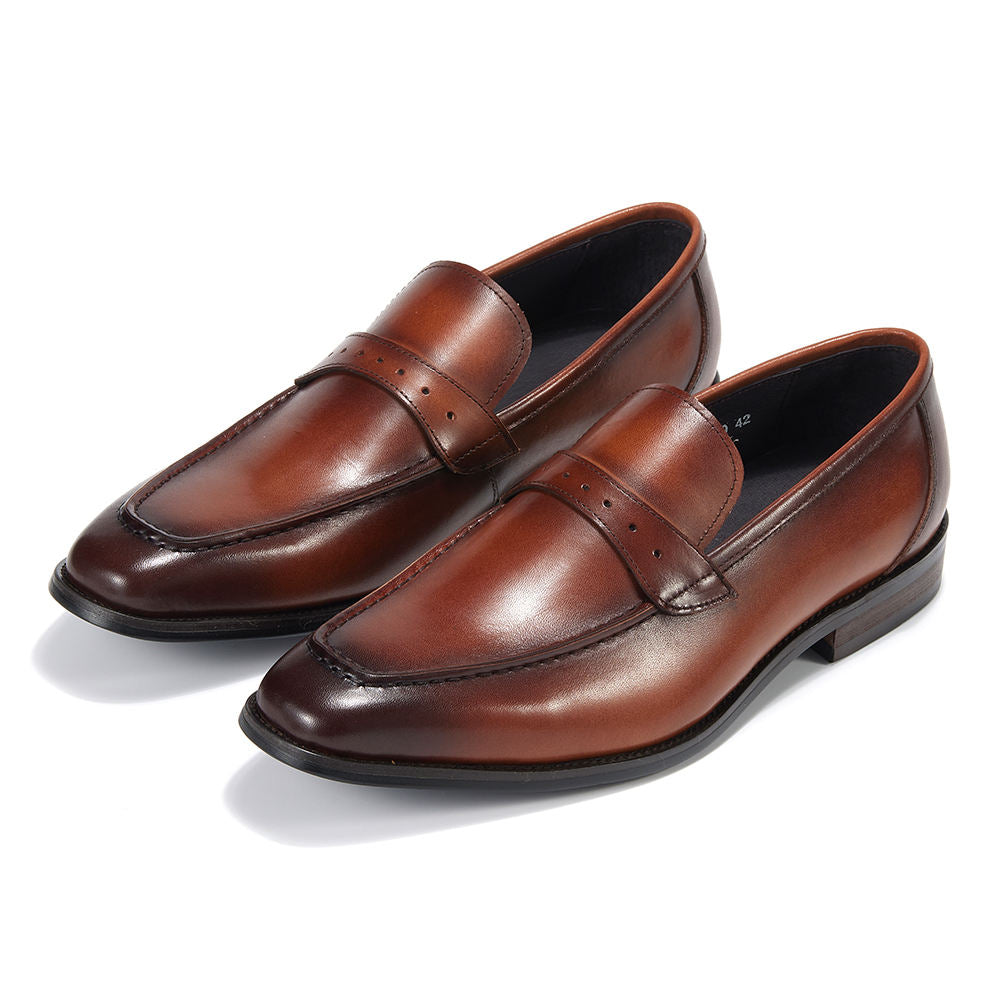 Handmade Men's Cow Leather Classic Loafer Shoes