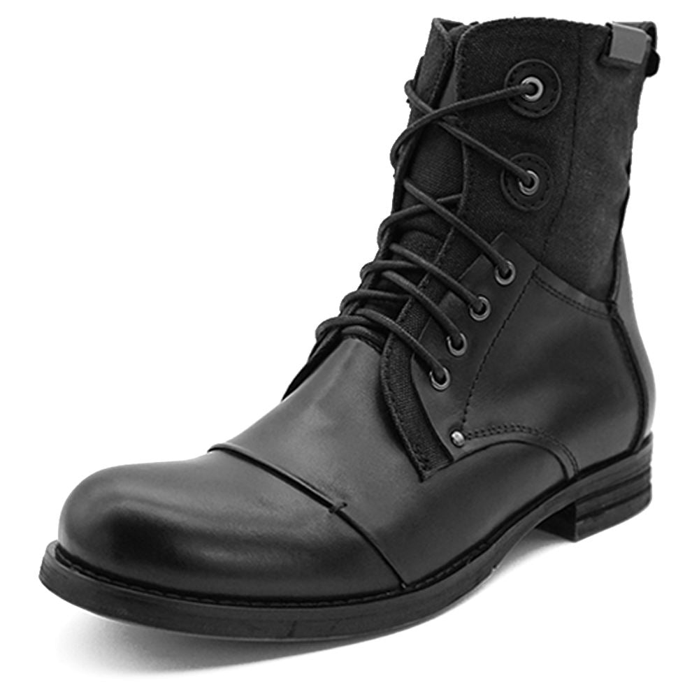 Handmade Men's Cow Leather Combat Boots