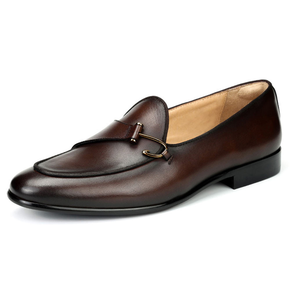 Handmade Men's Cow Leather Dress Loafer