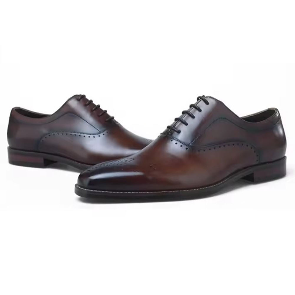 Handcrafted Men's Cow Leather Dress Shoes