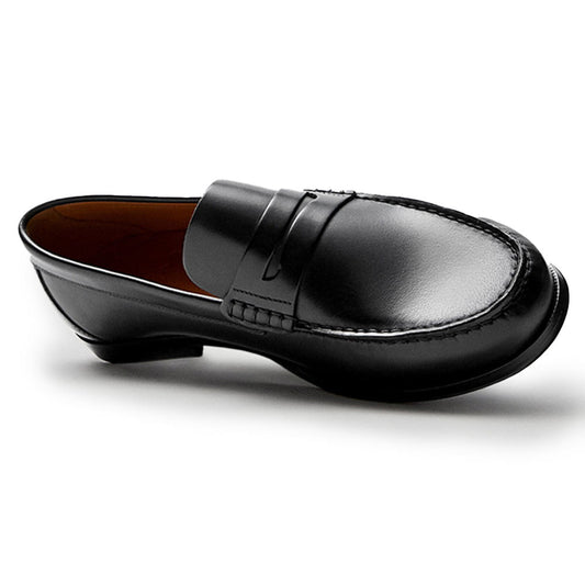 Handmade Men's Cow Leather Loafer Shoe