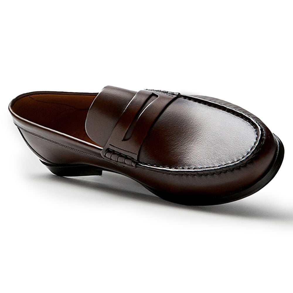 Handmade Men's Cow Leather Loafer Shoe