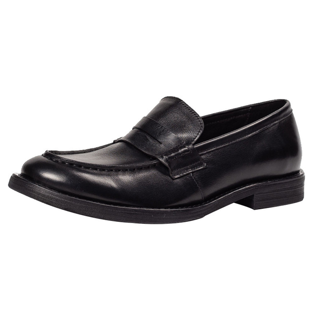 Handmade Men's Cow Leather Slip-On Dress Shoes