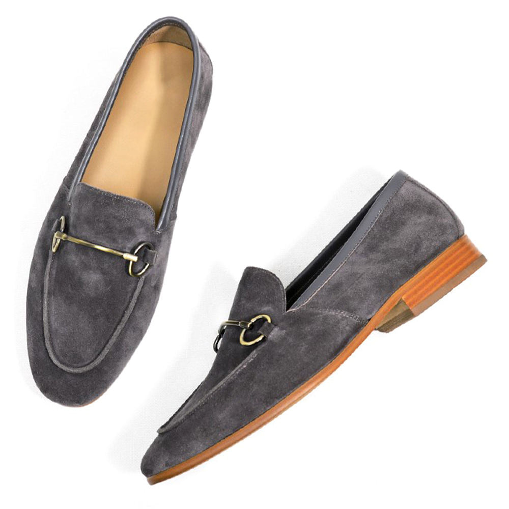 Handmade Men's Cow Leather Suede Tassel Moccasins - Elegant Slip-On Loafers