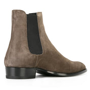 Men's Suede Zipper Boots - Handmade Cow Leather Footwear - Image 3