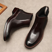 Handmade Men's Cow Premium Leather Dress Boots - Image 3