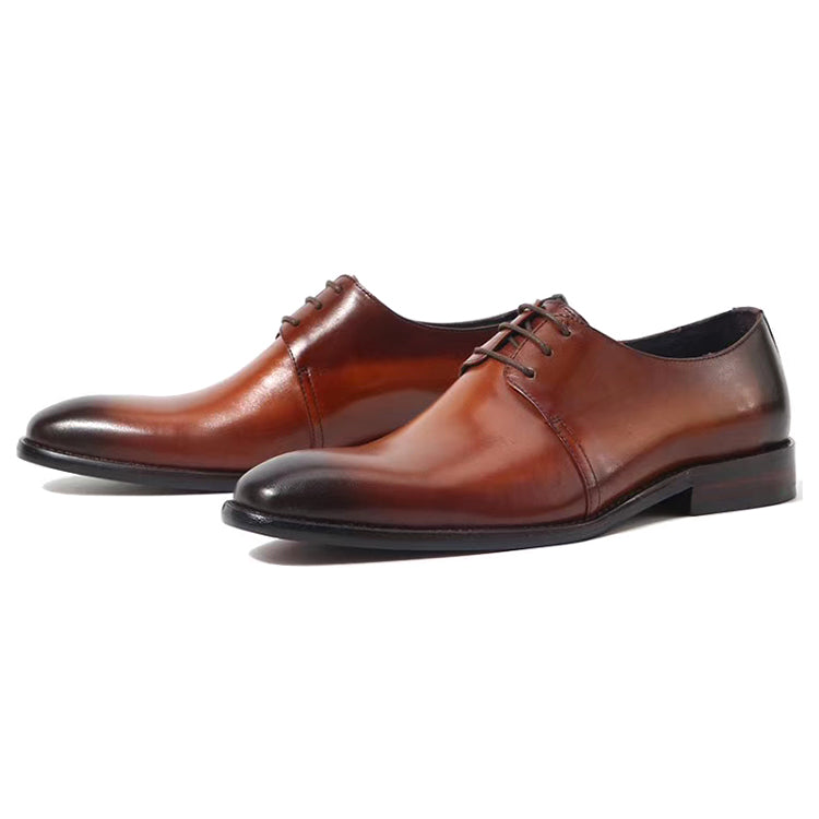 Handmade Men's Full Gerain Leather Oxford Dress Shoes