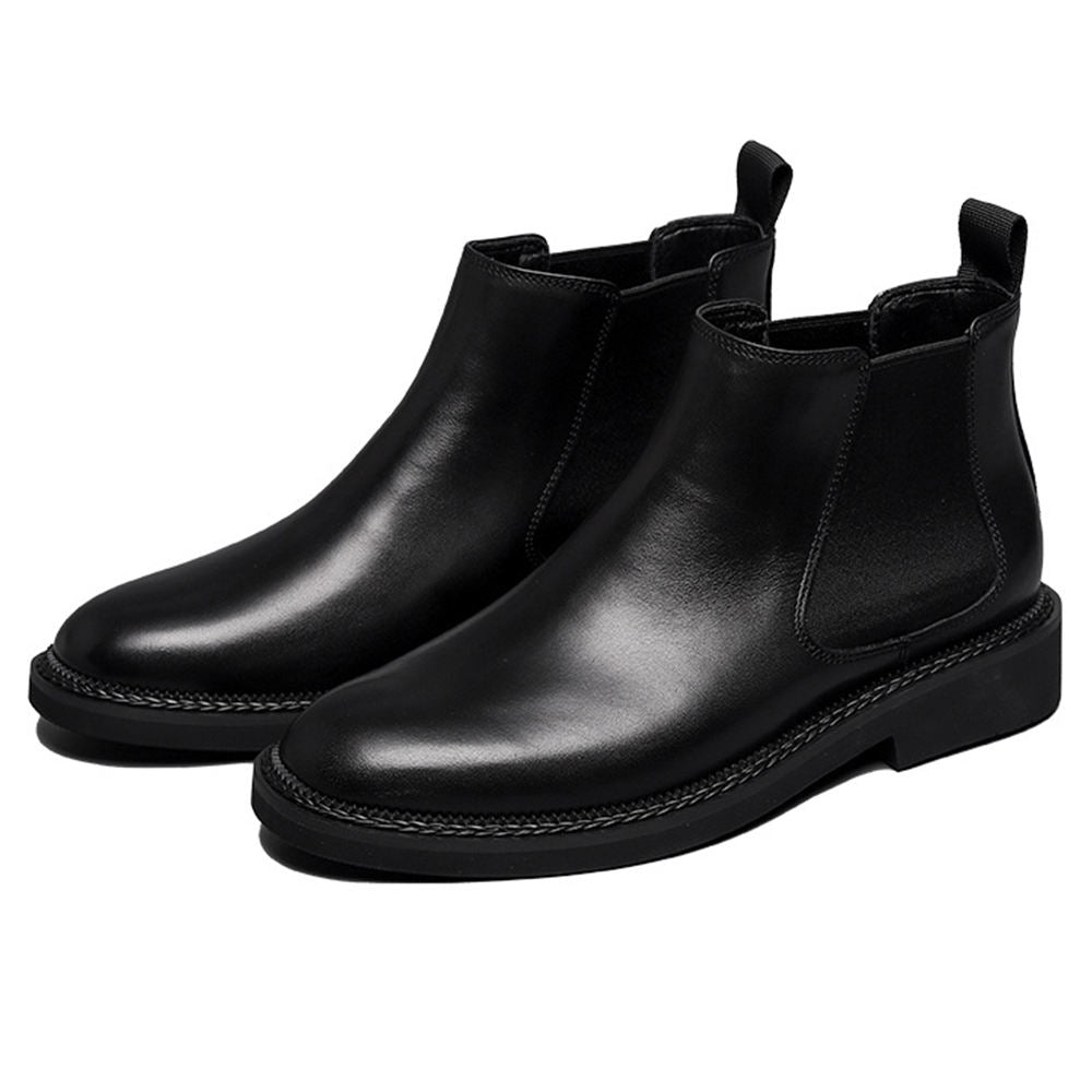 Handmade Men's Full Grain Genuine Leather Ankle Boots