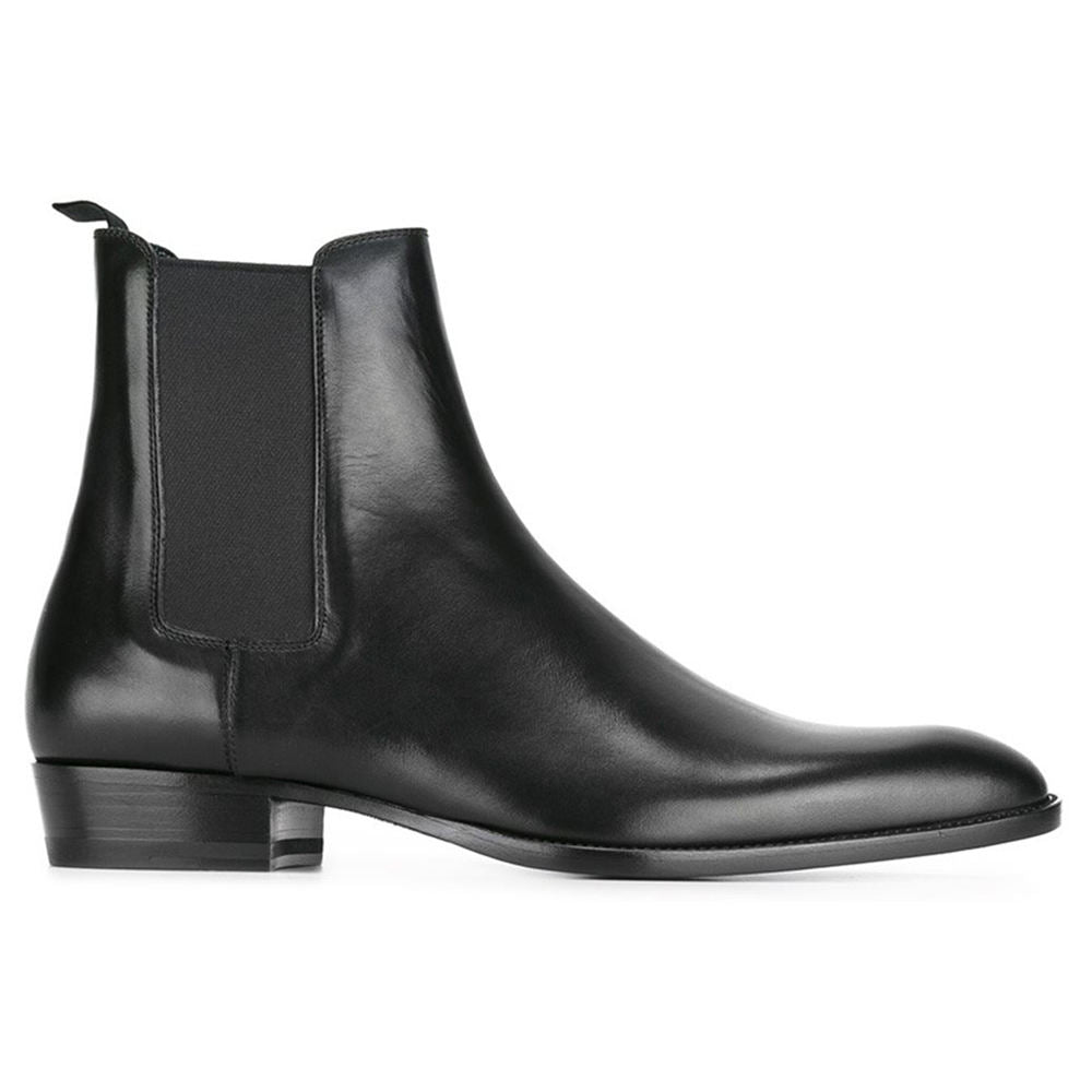 Handmade Men's Full Grain Leather Classic Chelsea Boots