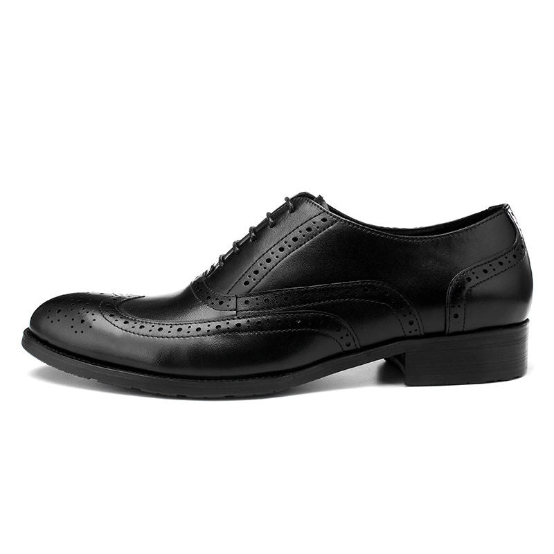 Handmade Men's Full Grain Leather Brogue Dress Shoes