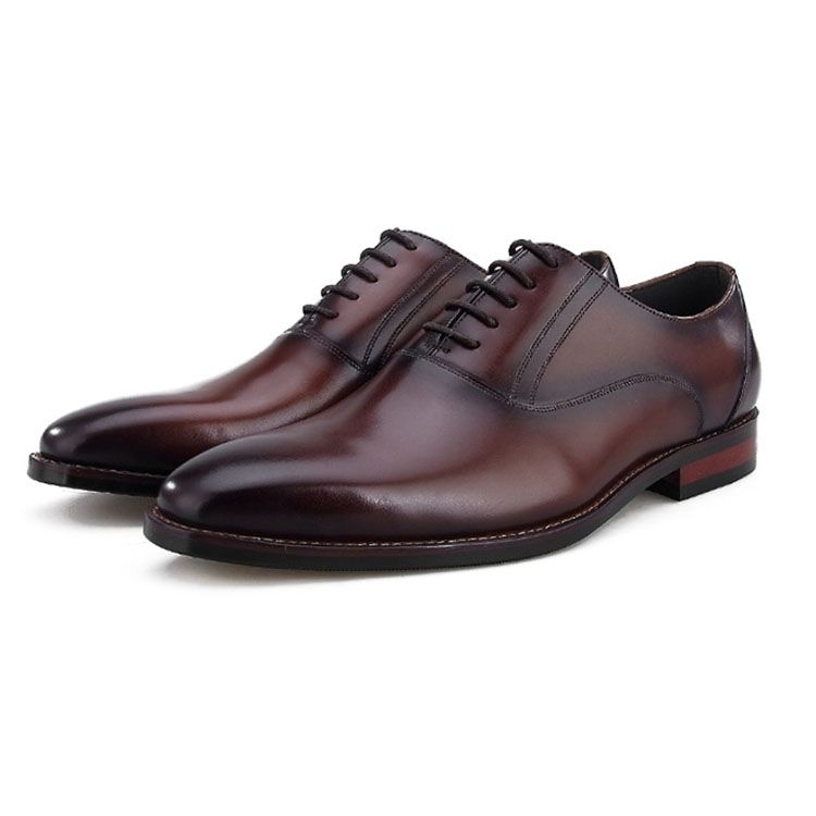 Handmade Men's Full Grain Leather Elegant Derby Dress Shoes