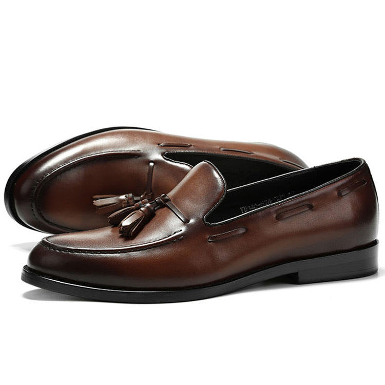 Handmade Men's Full Grain Leather Elegant Loafers