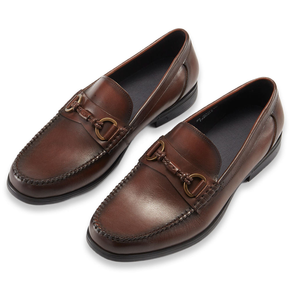 Handmade Men's Full Grain Leather Horsebit Loafers