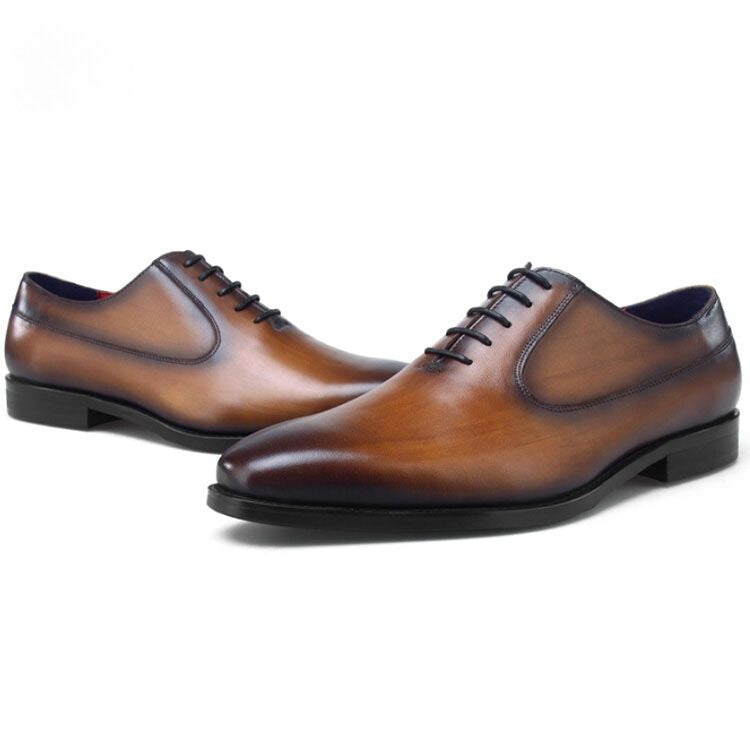 Handmade Men's Full Grain Leather Oxford Shoes