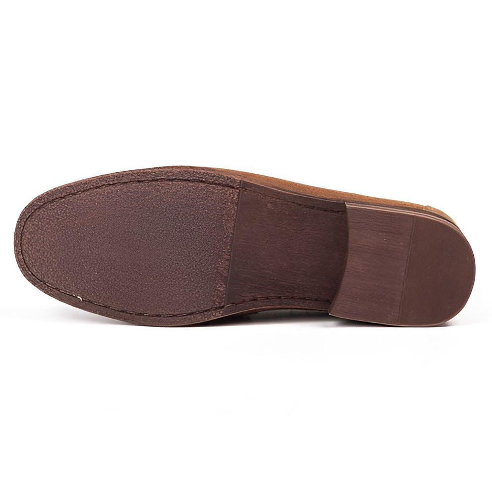 Men's Casual Suede Loafers - Handcrafted Full Grain Leather - Image 6