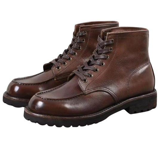 Handmade Men's Full Grain Leather Work Boots