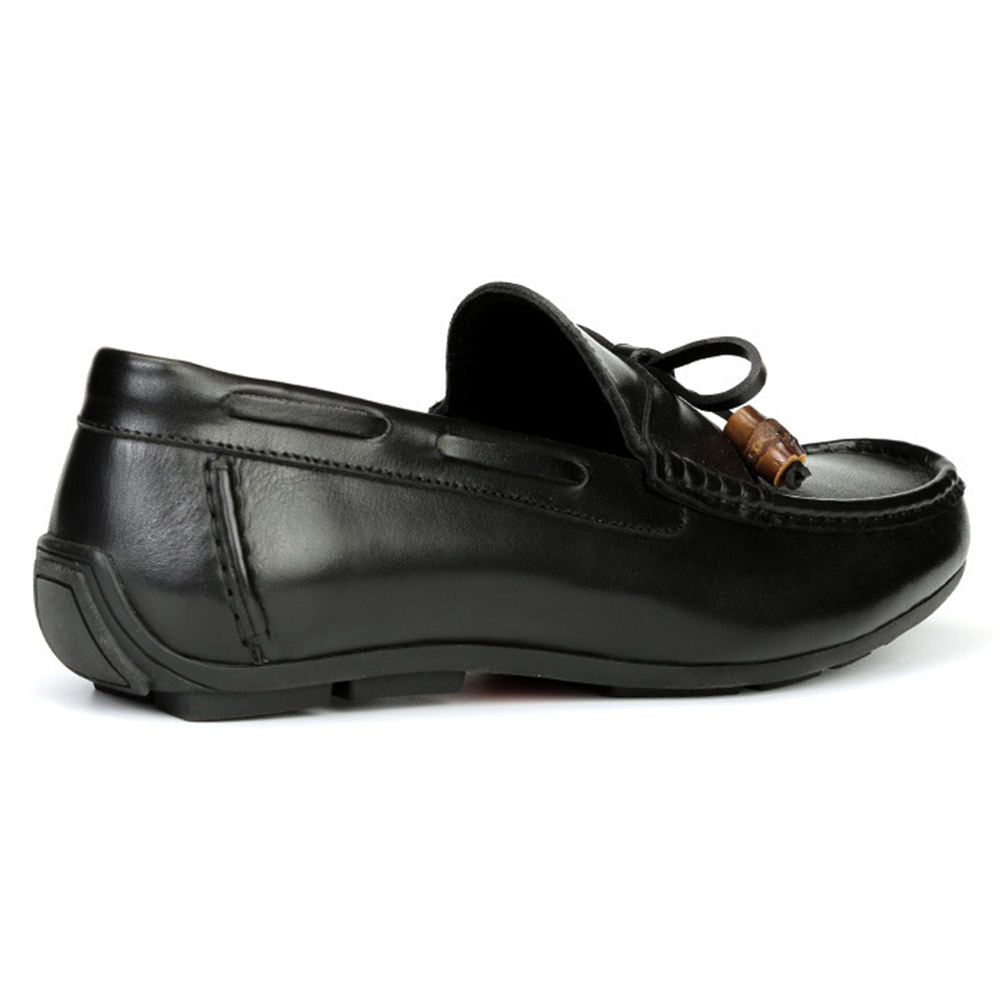 Handmade Men's Genuine Cow Leather Casual Loafers - Image 3