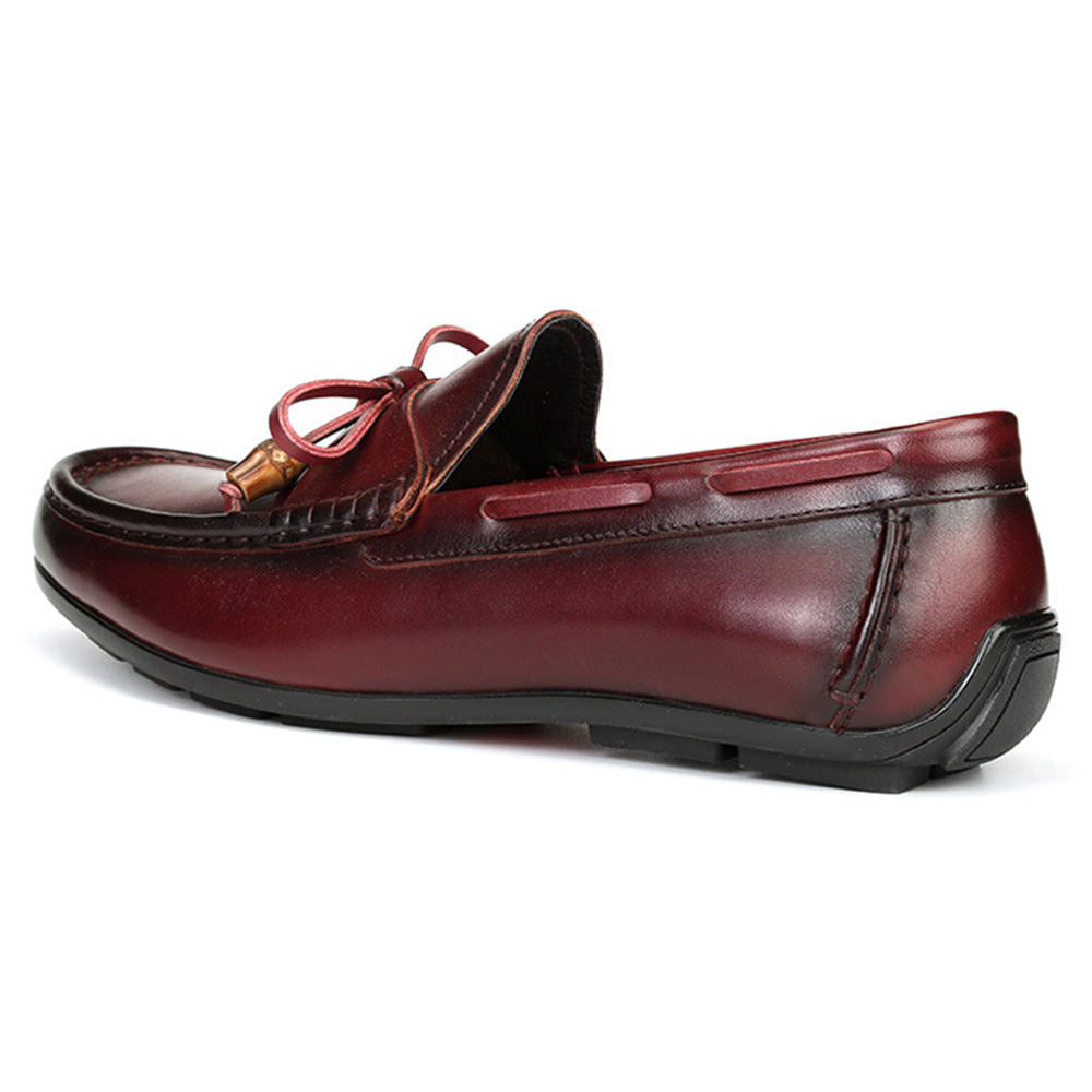 Handmade Men's Genuine Cow Leather Casual Loafers