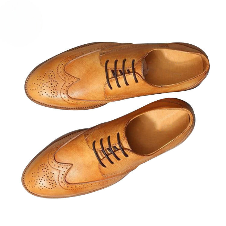 Handmade Men's Genuine Leather Derby Shoes