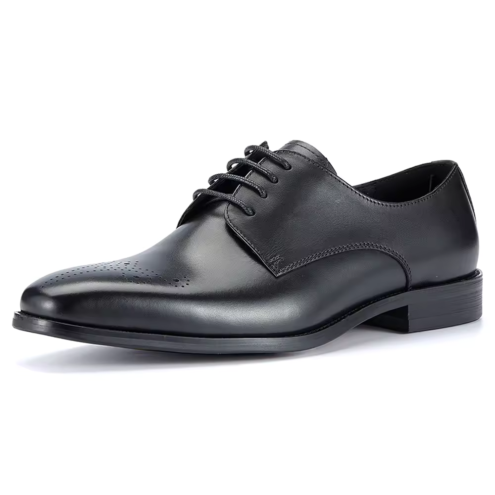 Handmade Men's Genuine Leather Wingtip Oxfords