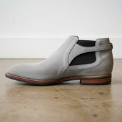 Handmade Mens Gray Genuine Suede Jodhpurs Boot, Men Monk Strap Ankle Boots