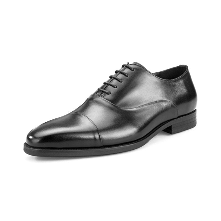 Handmade Men's Leather Cap-Toe Dress Shoes