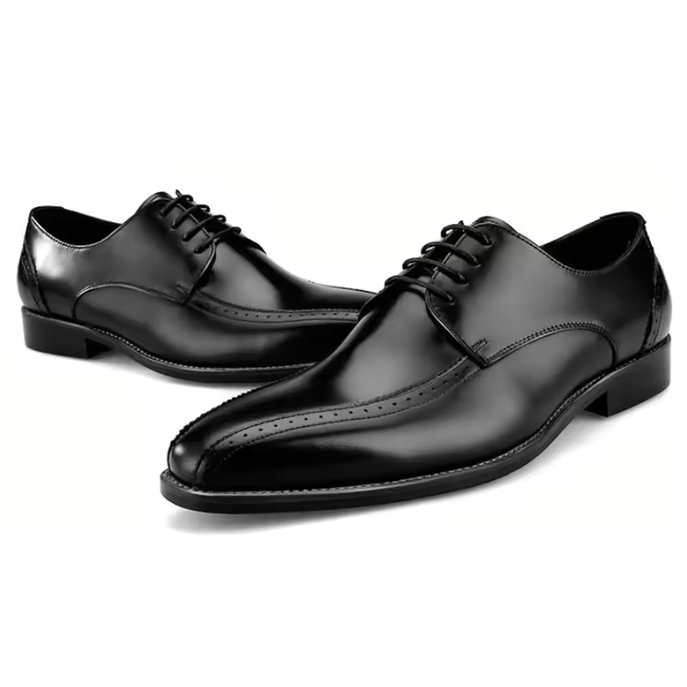 Handmade Men's Leather Cap-Toe Oxfords