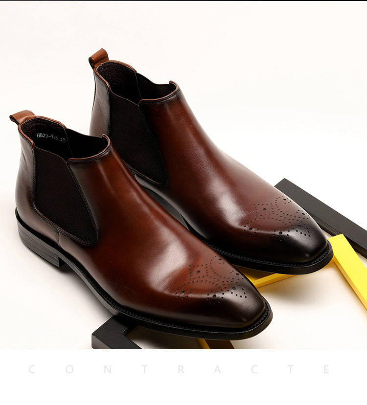 Handmade Men's Leather Chelsea Boots