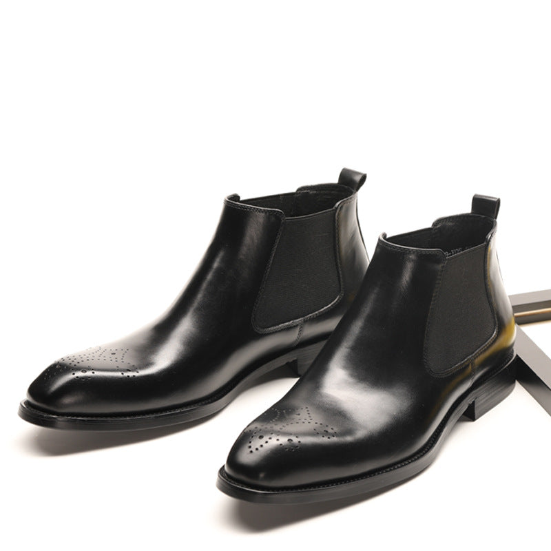 Handmade Men's Leather Chelsea Boots