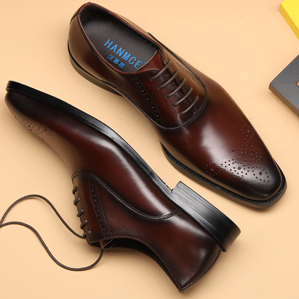 Handmade Men's Leather Classic Oxford Dress Shoes