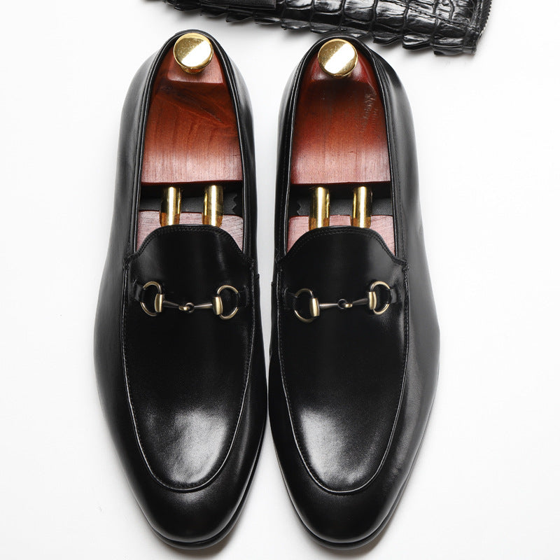 Handmade Men's Leather Classic Slip-On Dress Shoes