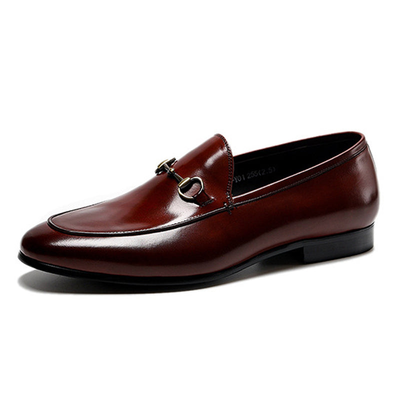 Handmade Men's Leather Classic Slip-On Dress Shoes