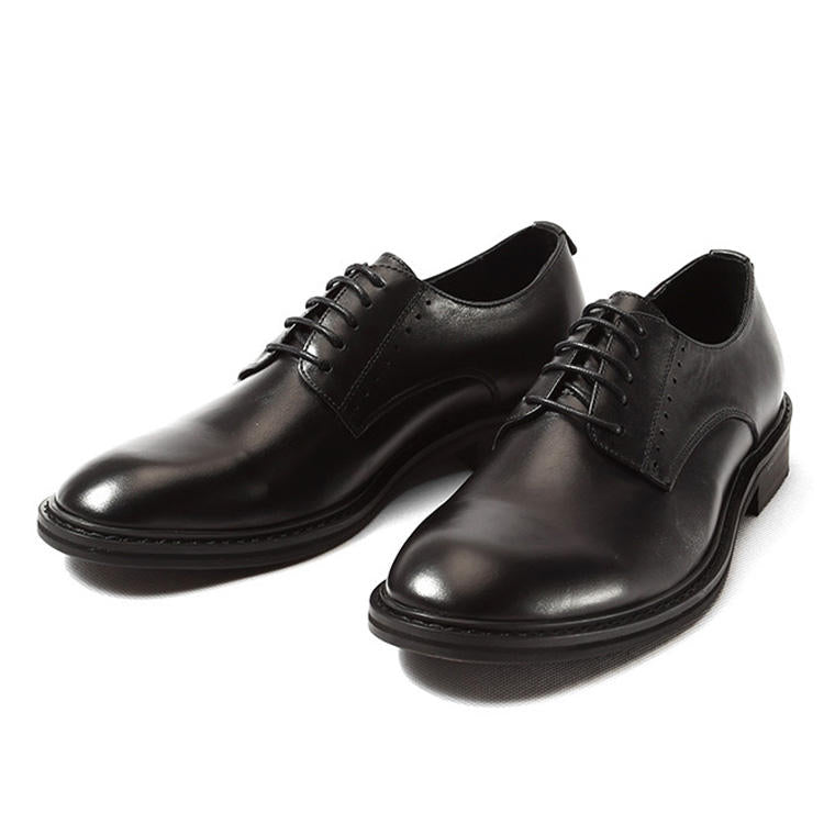 Handcrafted Men's Full Grain Leather Derby Dress Shoes