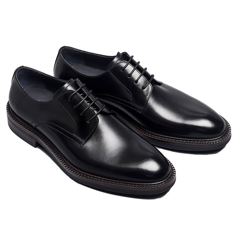 Handmade Men's Leather Elegant Derby Shoes